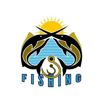 Fishing logo Stock Illustration