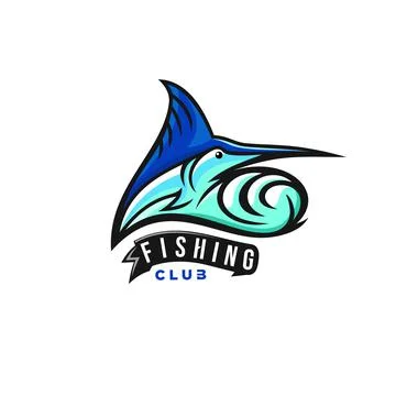 Fishing logo Illustrazione stock