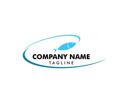 Fishing logo template, fish logo, fish symbol Stock-Illustration