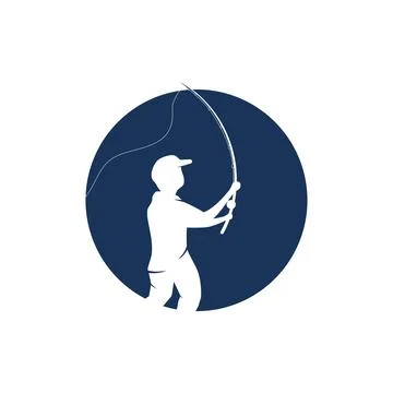 Fishing logo vector Stock Illustration