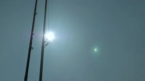 Fishing lure develops in the wind 008 스톡 동영상 164368999