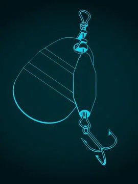 Fishing lure Stock Illustration
