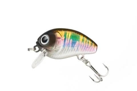 Fishing lure with a sharp three hook Stock Photos