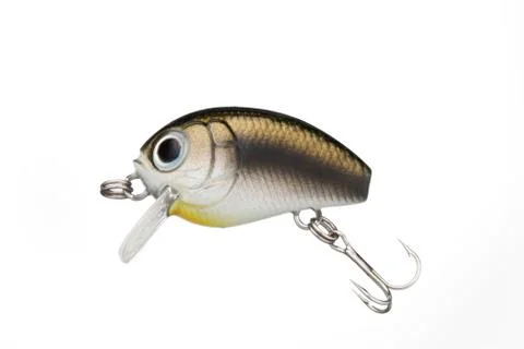 Fishing lure with a sharp three hook Stock Photos