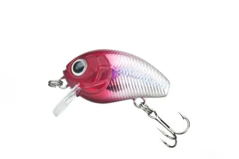 Fishing lure with a sharp three hook Stock Photos