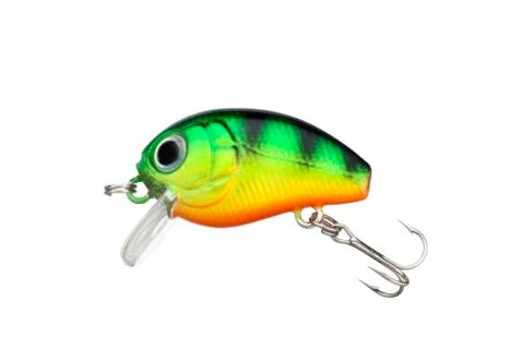 Fishing lure with a sharp three hook Stock Photos