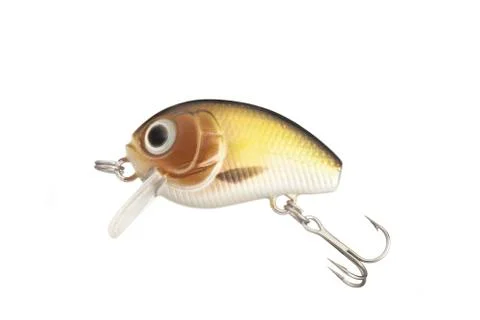 Fishing lure with a sharp three hook Stock Photos