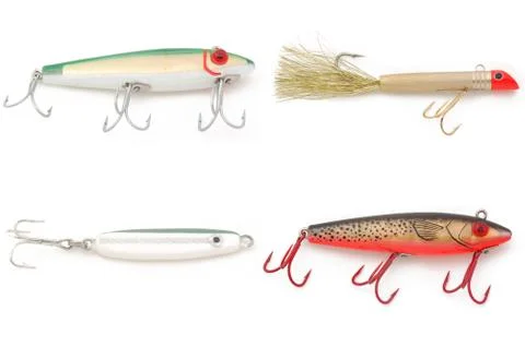 Fishing lures Stock Photos