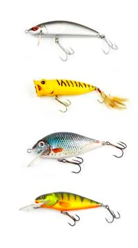 Fishing lures Stock Photos