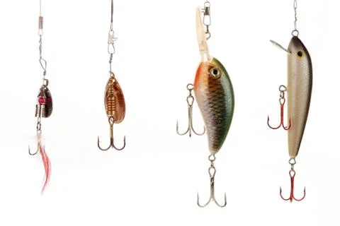 Fishing lures Stock Photos