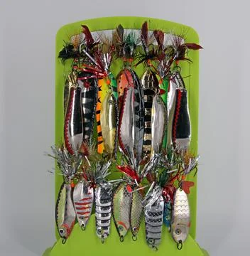 Fishing lures Stock Photos