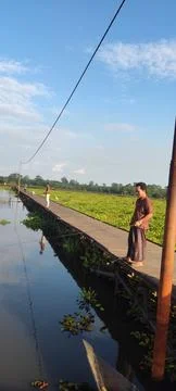 Fishing man Stock Photos