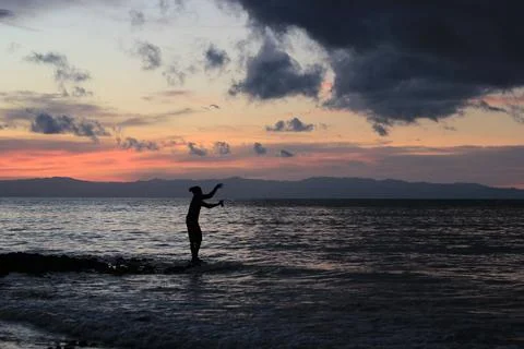 Fishing mania Stock Photos