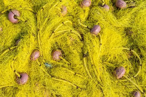 Fishing net background Foto stock