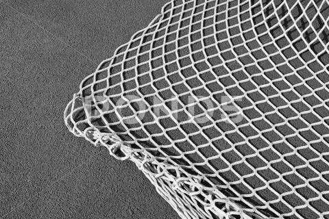 Fishing net in black and white Stock Photos