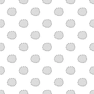 Fishing net circles seamless repeating pattern background Stockillustratie