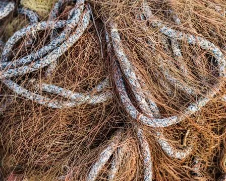 Fishing net close up view Stock-Fotos
