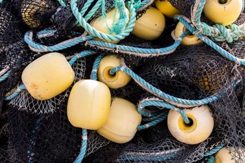Fishing Net Denmark Stock Photos
