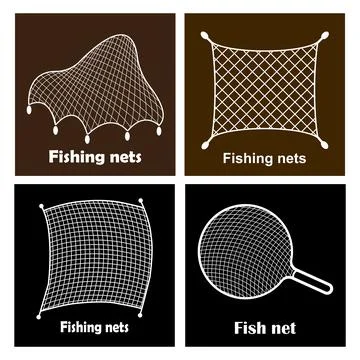 Fishing net icon Illustrazione stock
