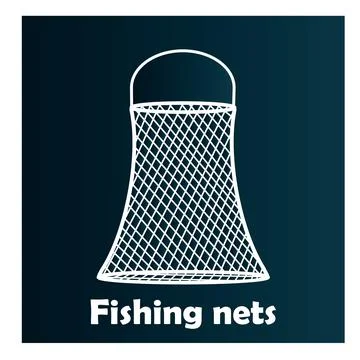 Fishing net icon Stock Illustration