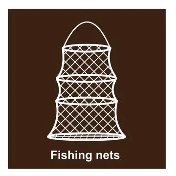 Fishing net icon Stock Illustration