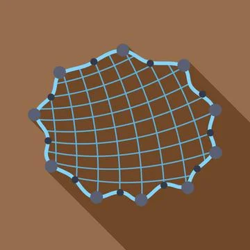 Fishing net illustration representing connection and network concept 스톡 일러스트