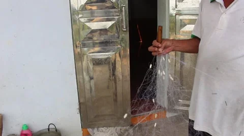 Fishing net lied Stock Footage 67319063