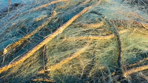 Fishing net as a pattern Foto stock