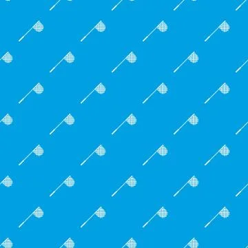 Fishing net pattern seamless blue Illustrazione stock