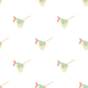 Fishing net pattern seamless vector Stock Illustration