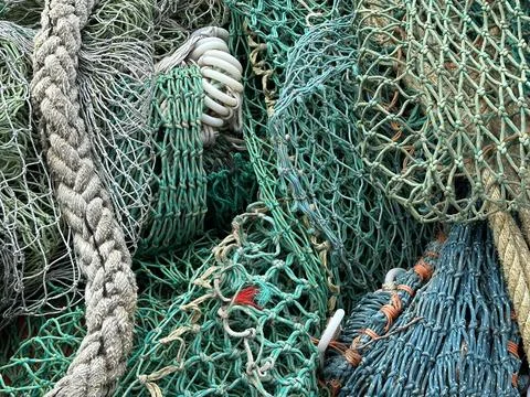 Fishing net scene Stock Photos