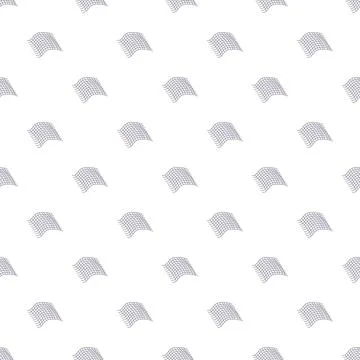 Fishing net seamless pattern on white background Ilustración de archivo