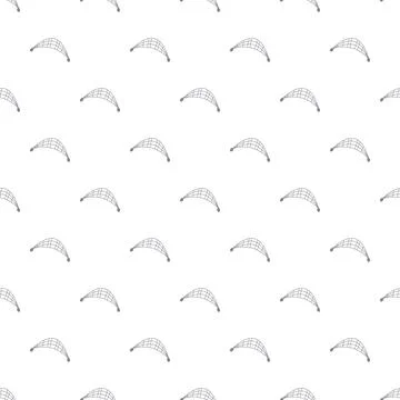 Fishing net seamless pattern on white background Stock Illustration