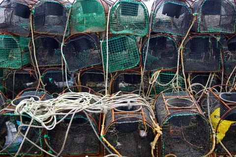 Fishing nets 3 Stock Photos