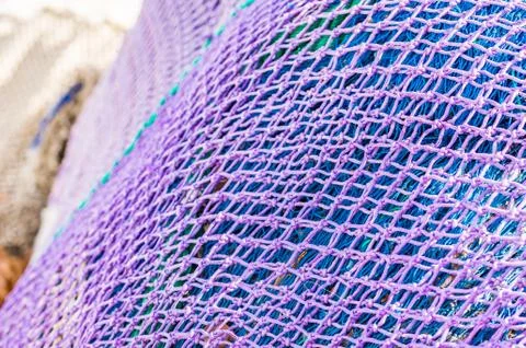 Fishing nets background pattern Stock Photos