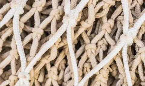 Fishing nets background pattern texture Stock Photos