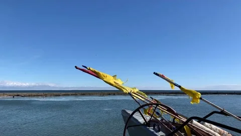 Fishing nets flags Stock Footage 149883134