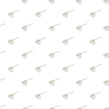 Fishing nets pattern creating seamless white background Illustrazione stock