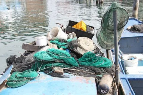 Fishing nets Stock Photos