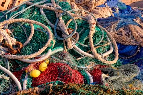 Fishing nets Stock Photos