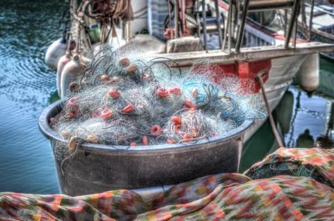 Fishing nets Stock Photos