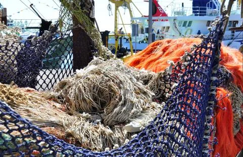 Fishing nets Stock Photos