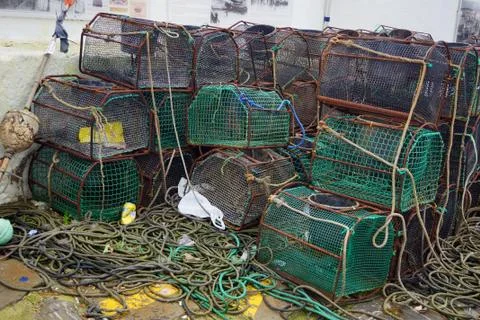 Fishing nets Stock Photos