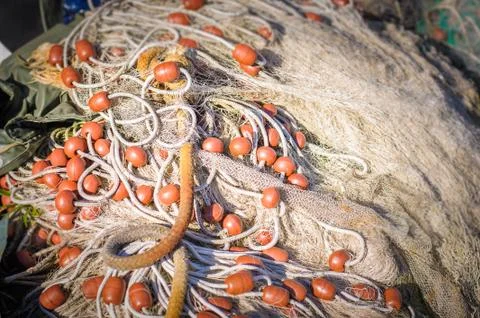 Fishing nets Stock Photos