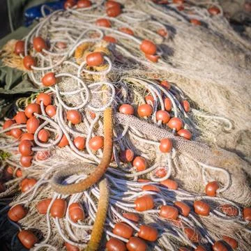 Fishing nets Stock Photos