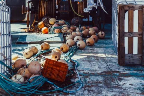 Fishing nets Stock Photos