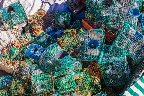 Fishing nets Stock Photos