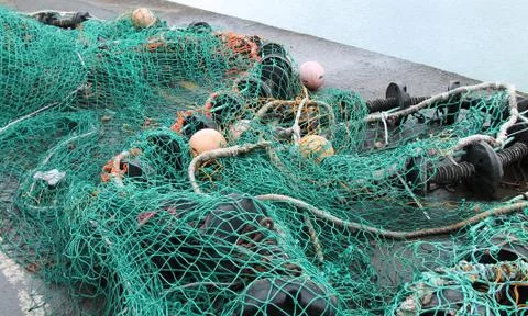 Fishing Nets. Stock Photos