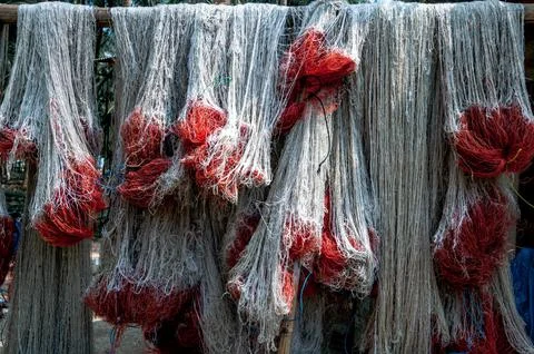 Fishing nets Stock Photos