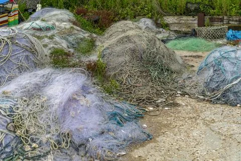 Fishing nets Stock Photos